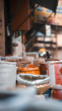 A bunch of food that is on a table
