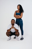 A man and a woman posing for a picture