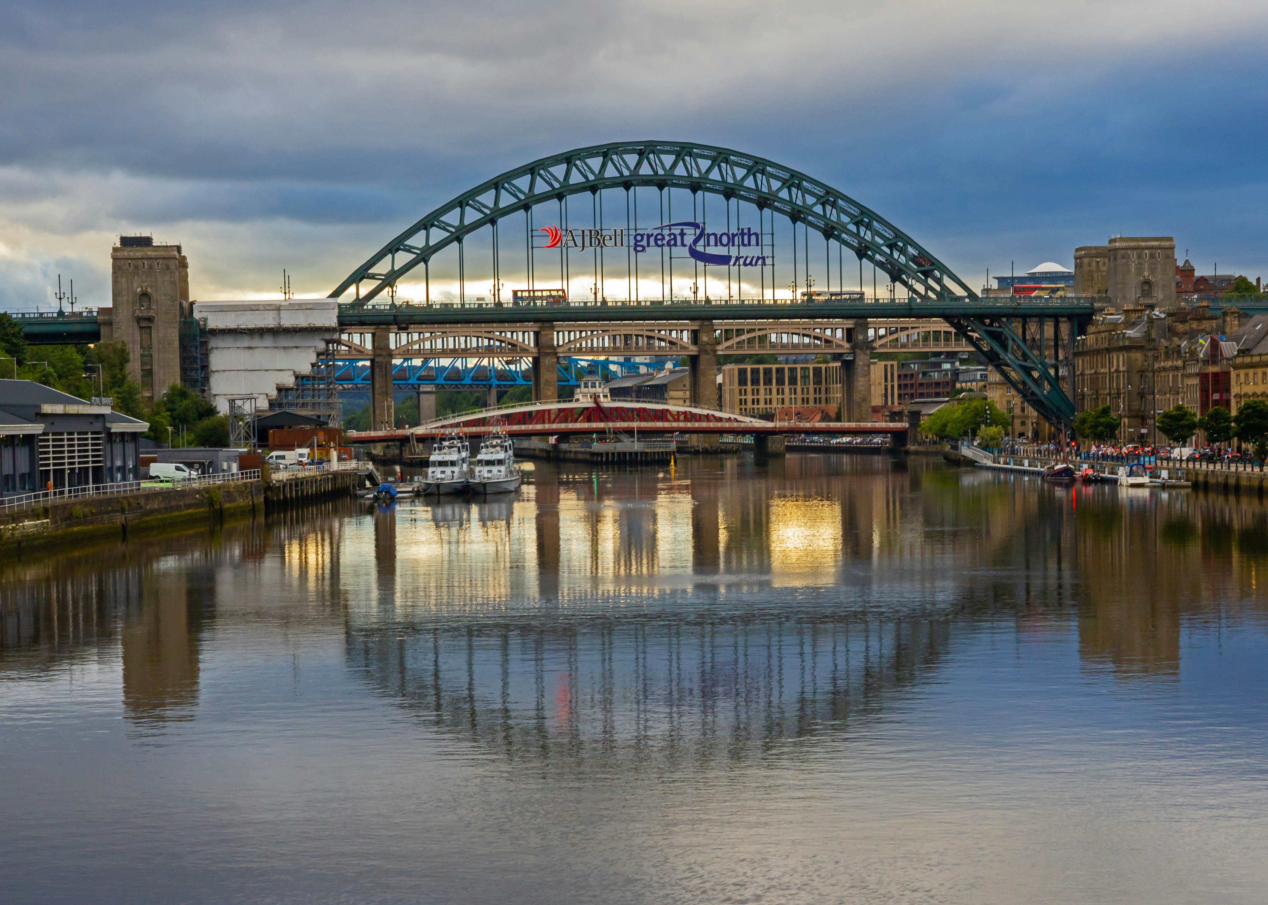 Tyne Bridge in the city of Newcastle, in England UK.