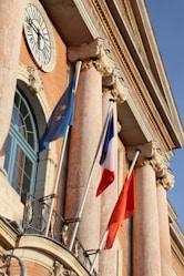 A building with a clock on the side of it