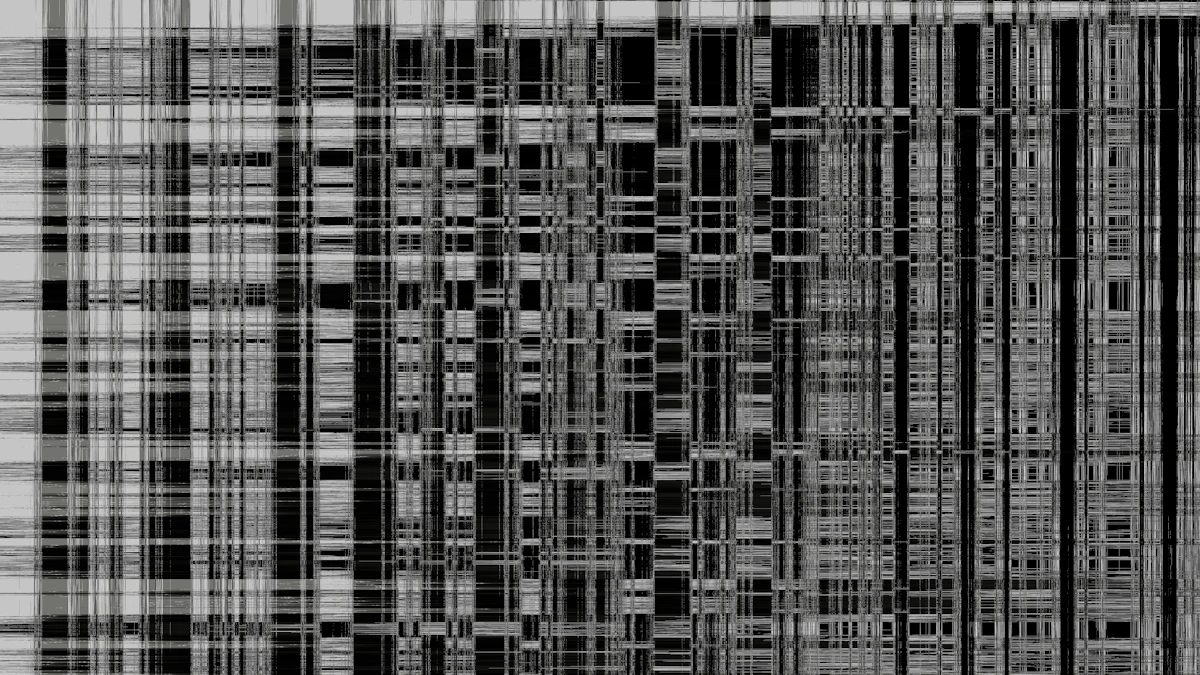Data center with server racks for AI infrastructure
