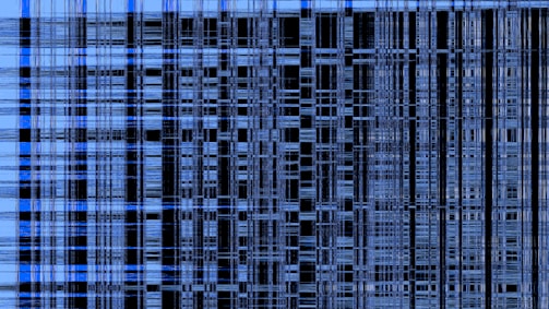 A blue and black abstract background with lines