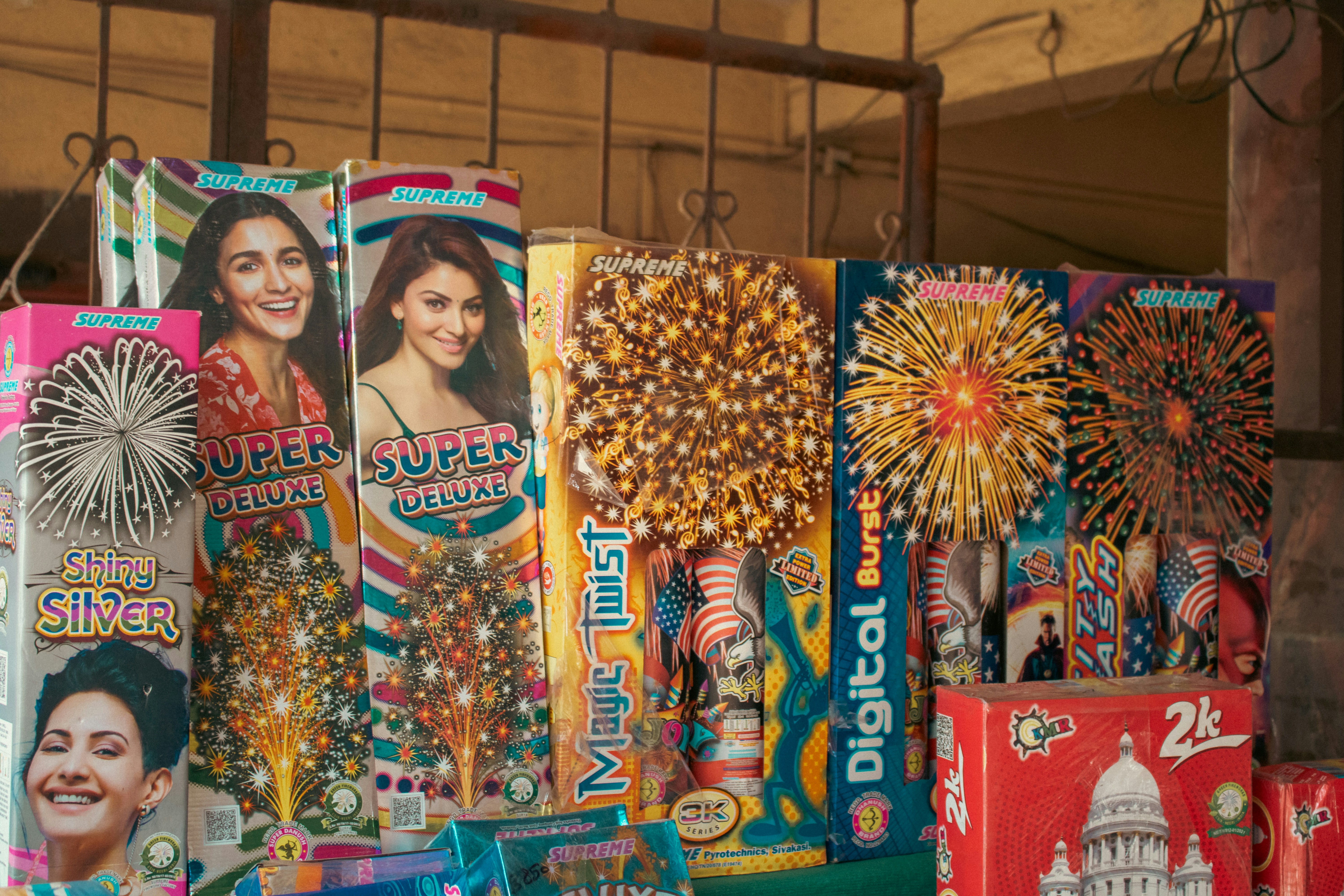 Firecrackers display