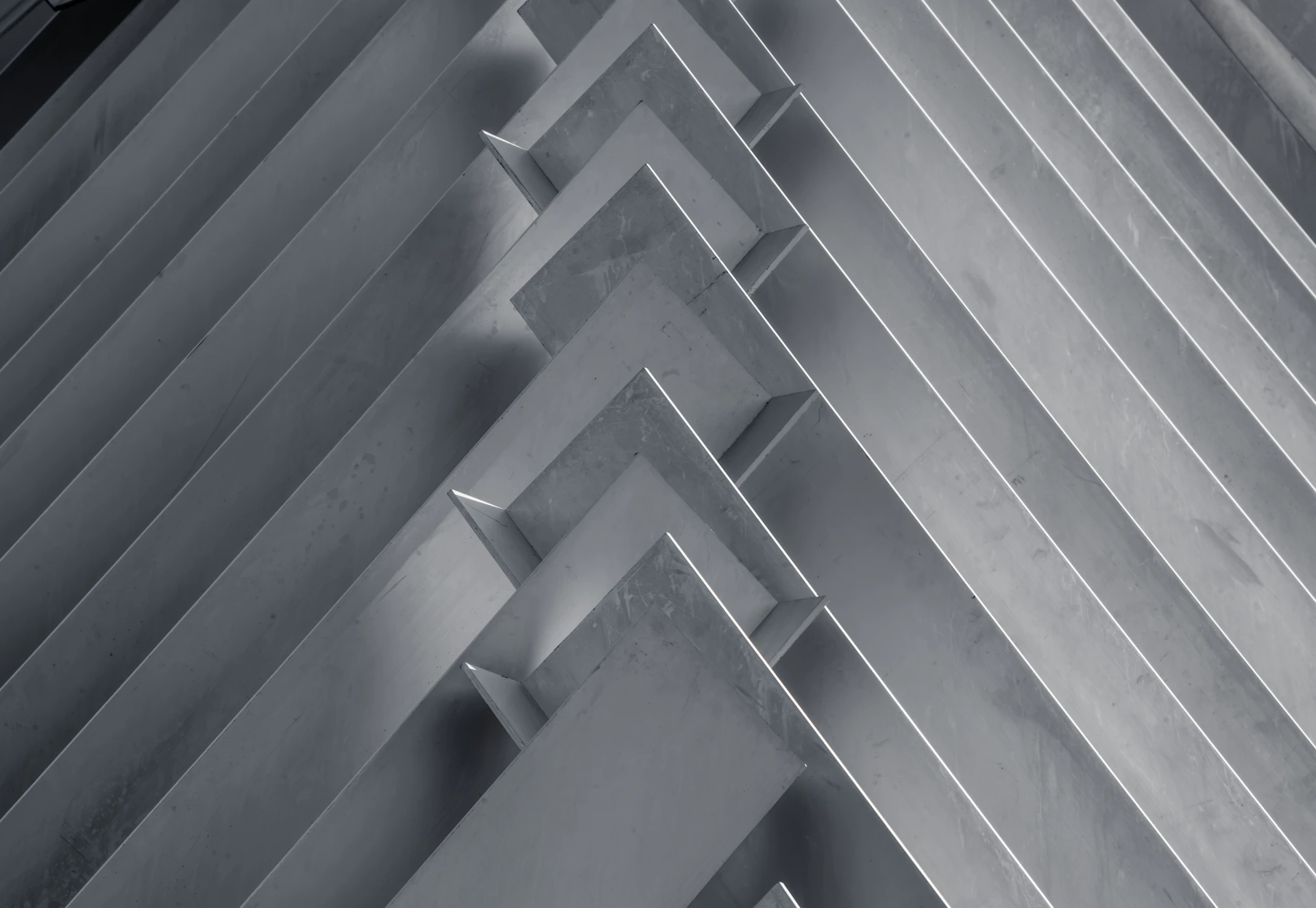 A stack of metal sheets stacked on top of each other