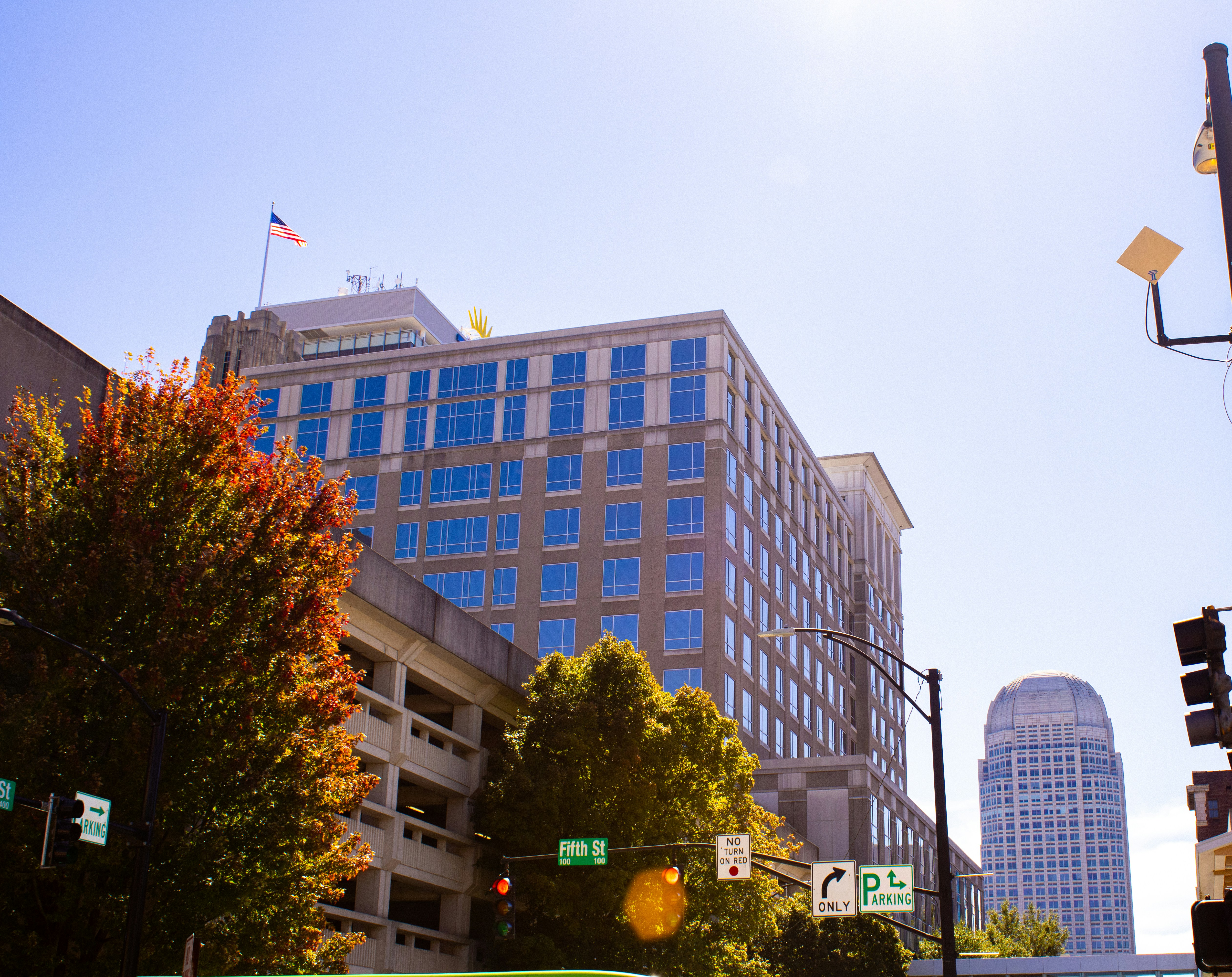 Winston‑Salem street scene resembling Heidelberg