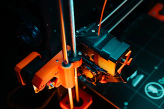 A close up of a machine that is working on something