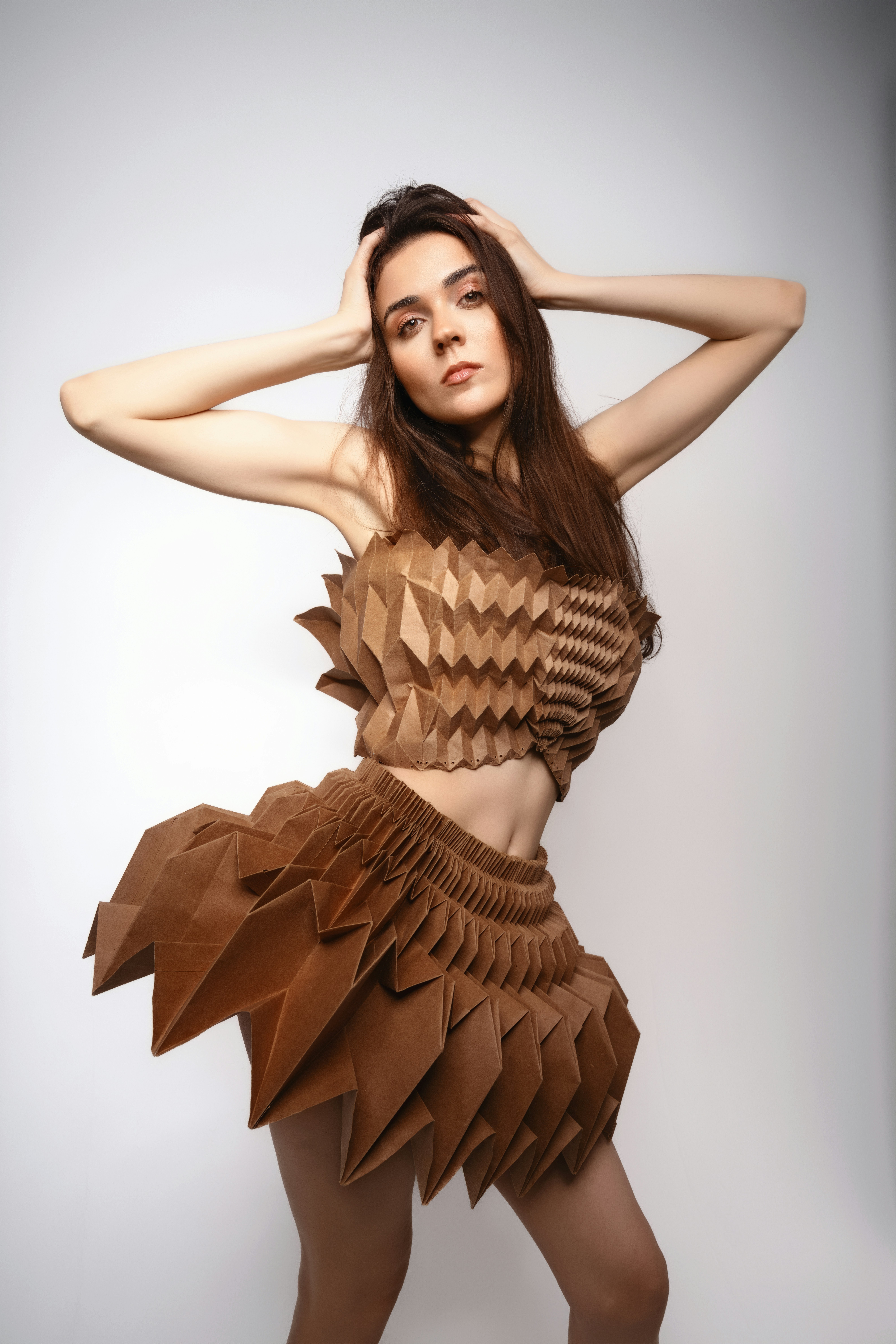 A woman in a dress made out of paper photo – Free Texture Image on Unsplash