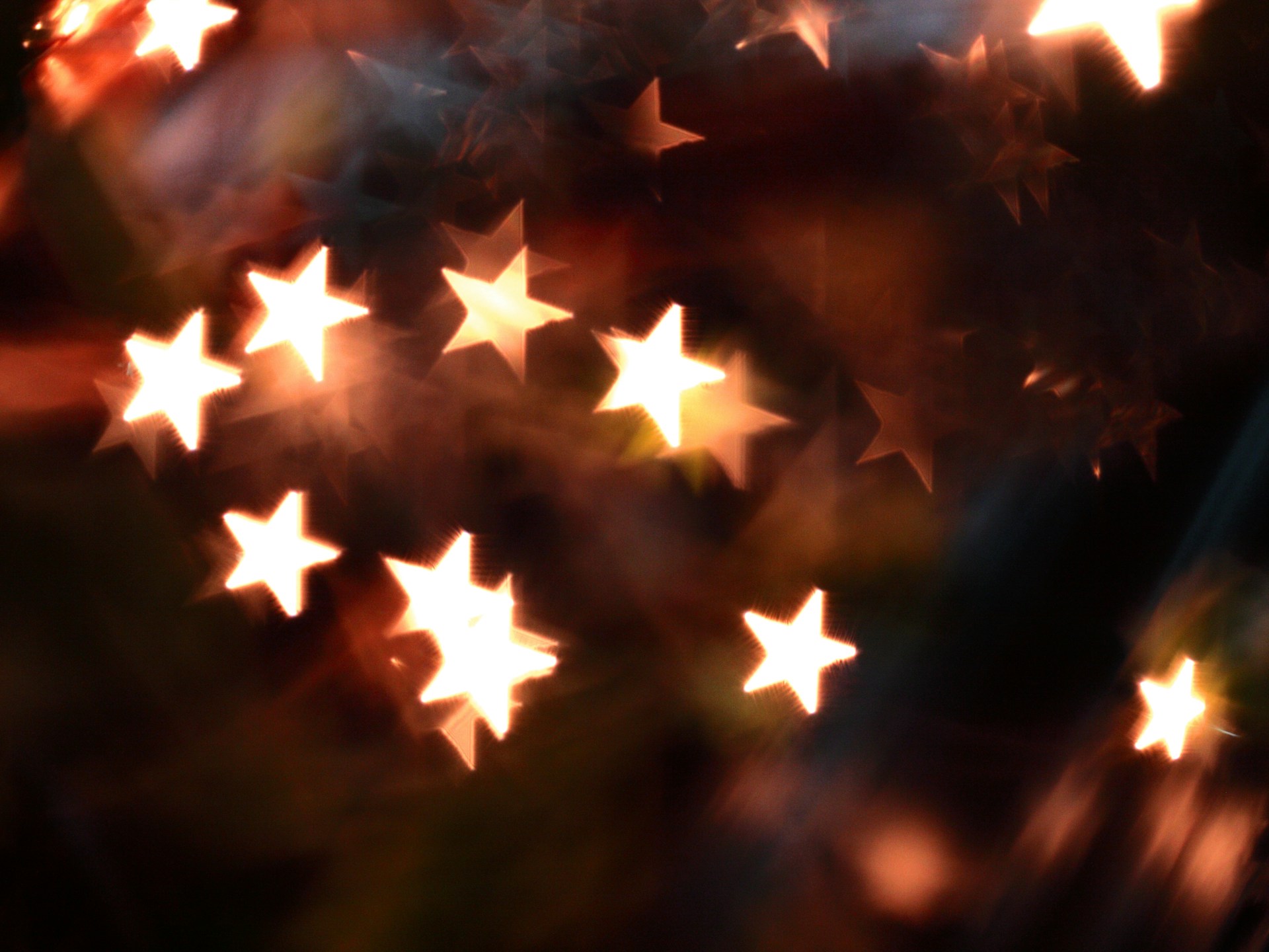 A blurry photo of a bunch of stars