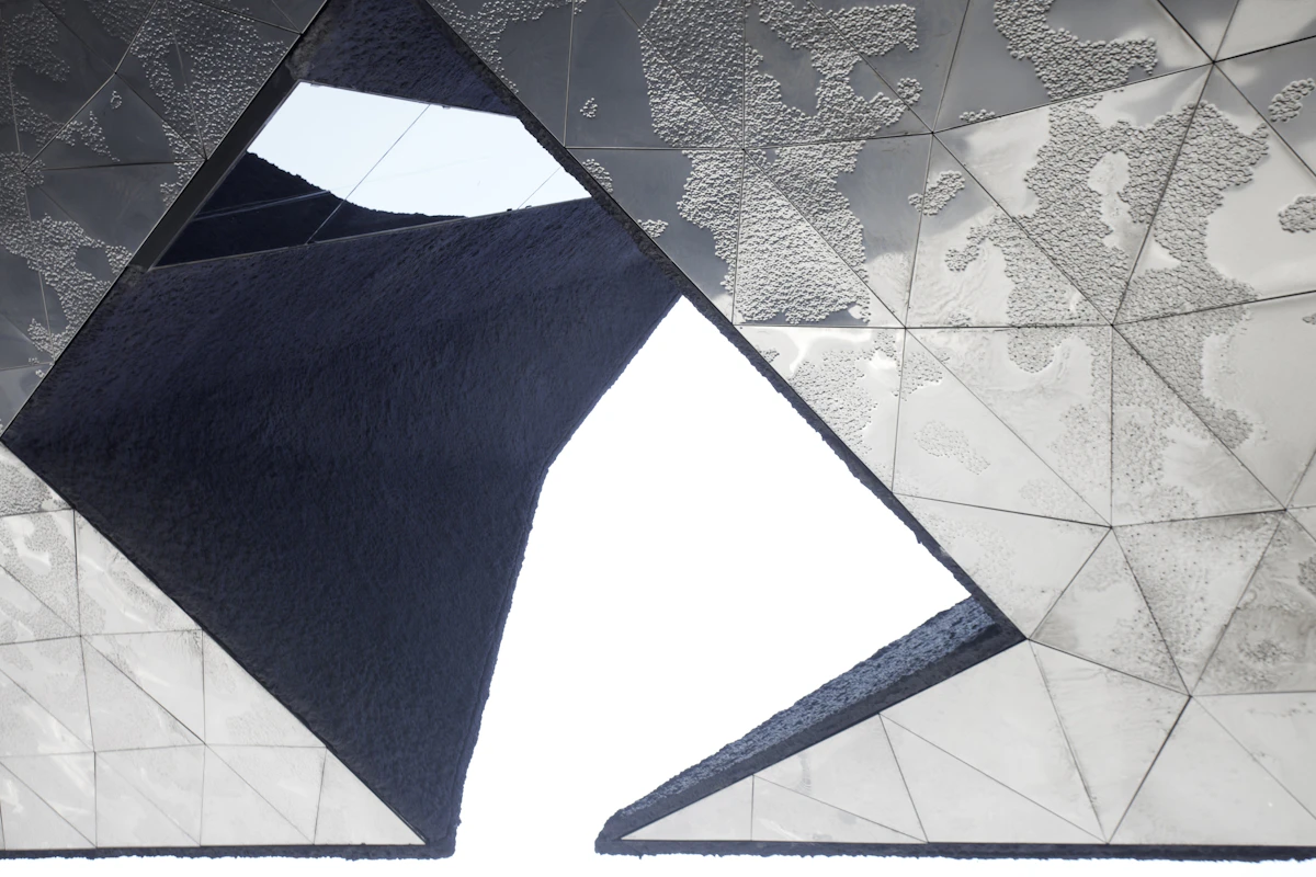 Abstract glass building reflection