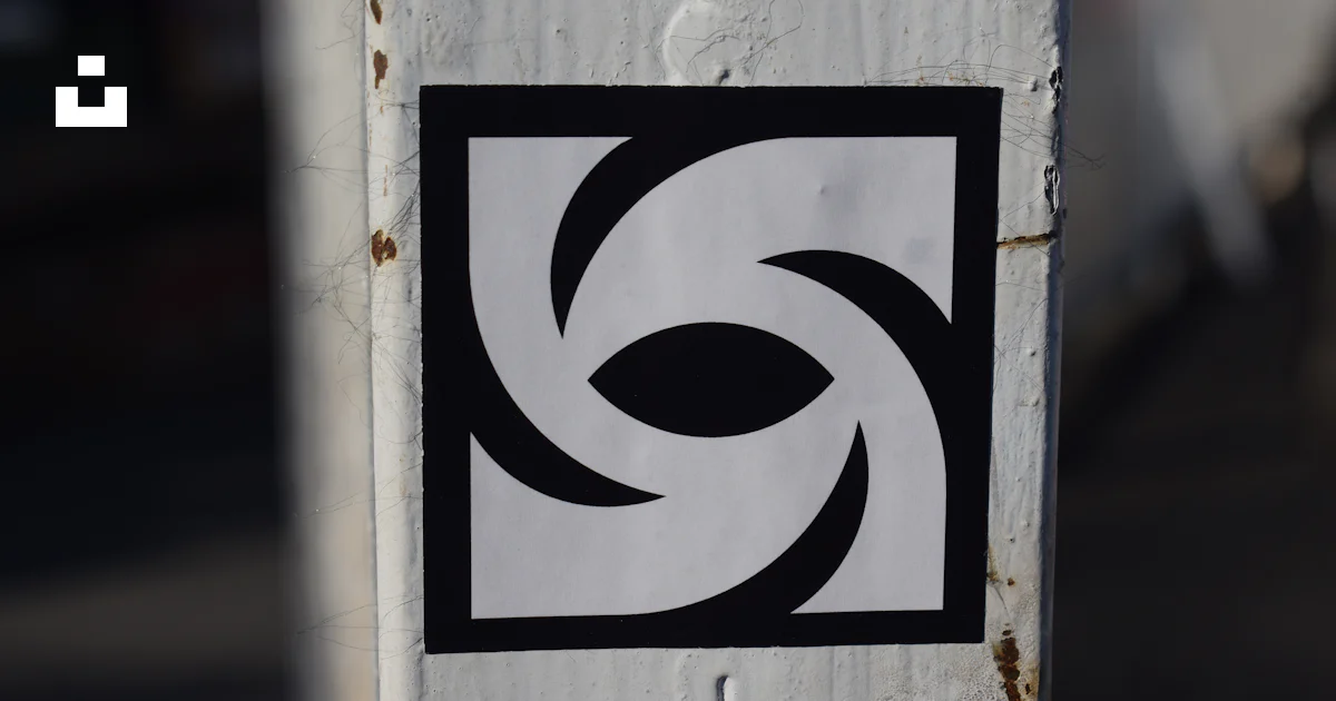 Sticker Pole In House A close up of a sticker on a white pole photo β Free Text Image on Unsplash