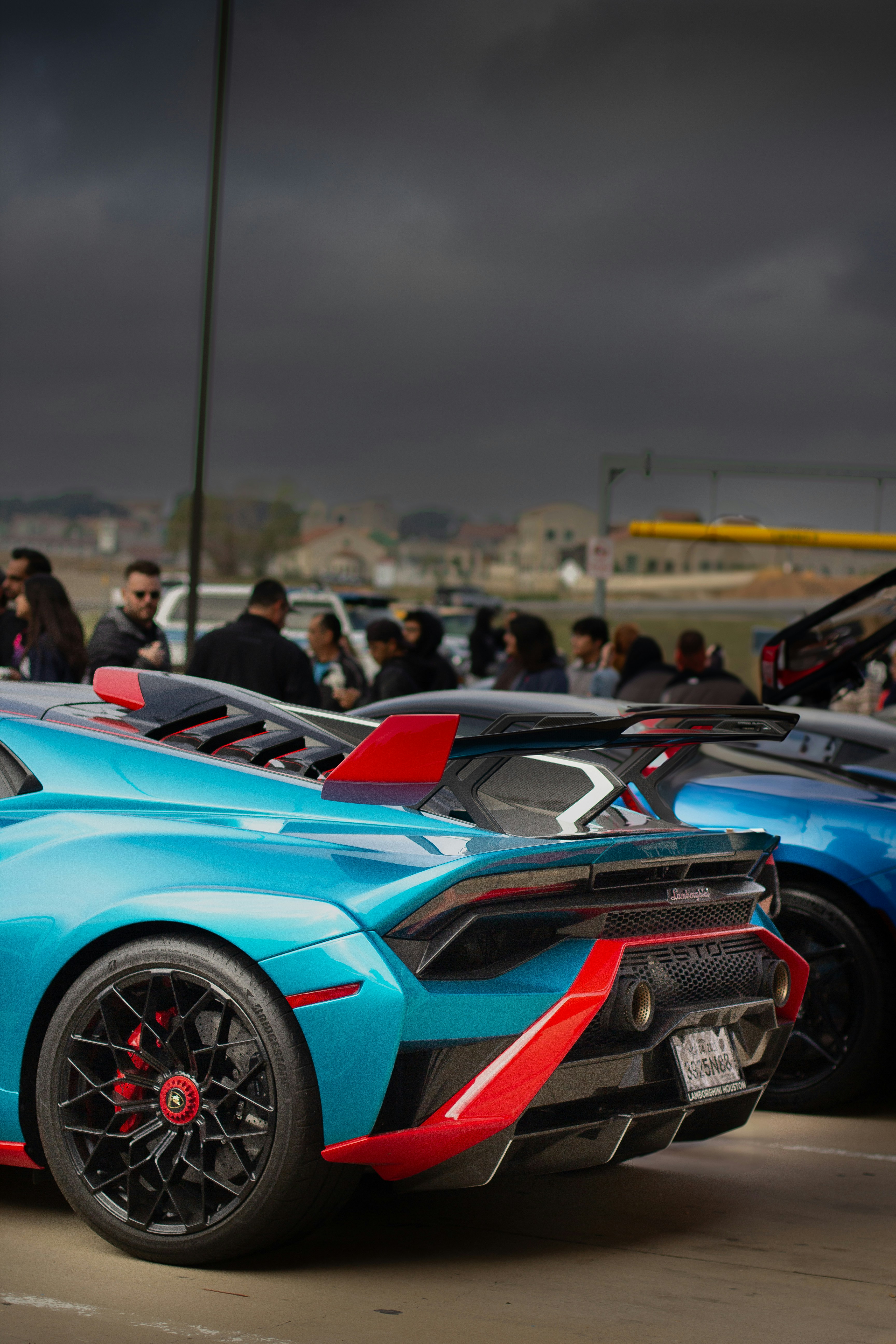 A group of cars parked next to each other