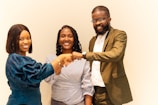 A group of people standing next to each other