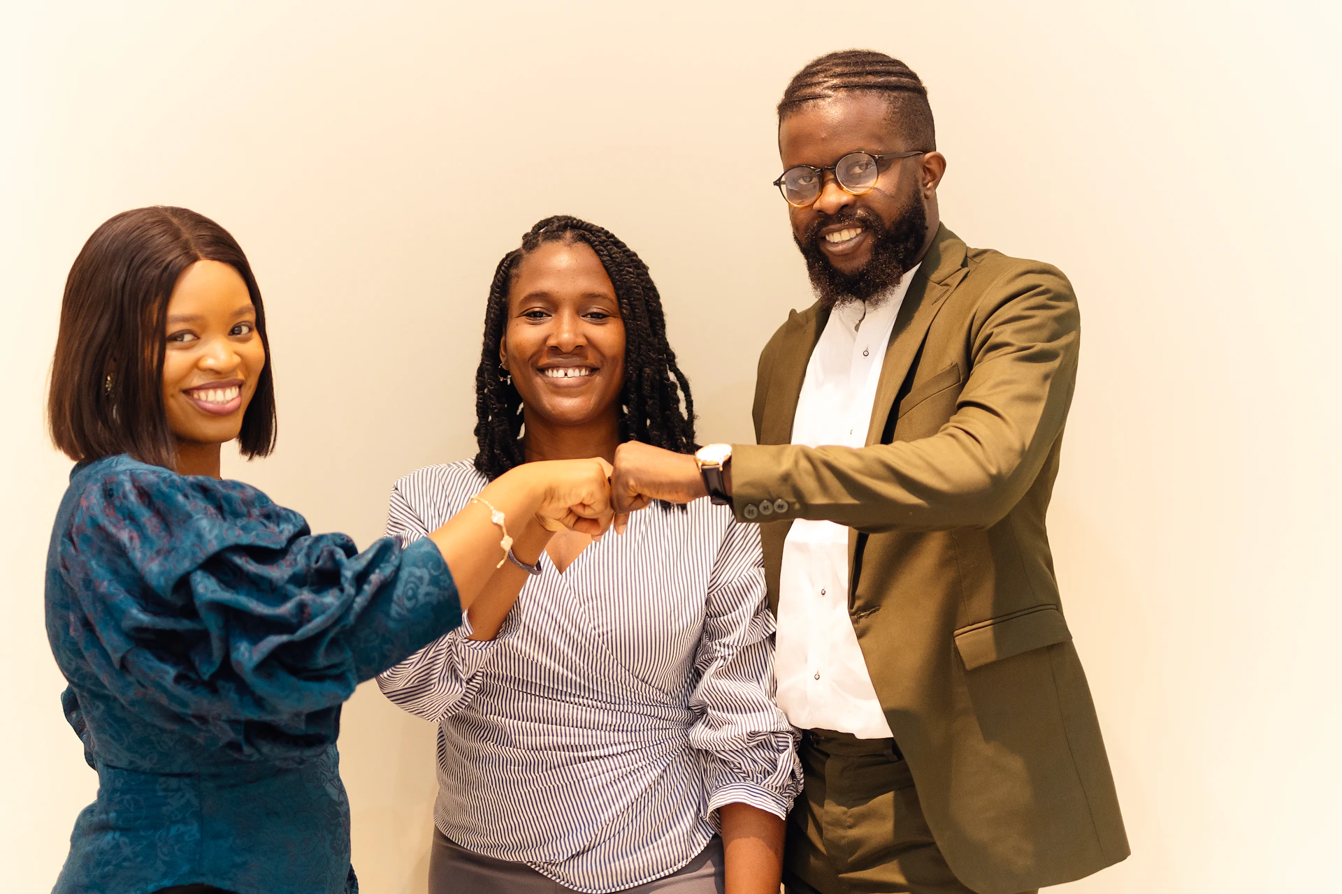 A group of people standing next to each other