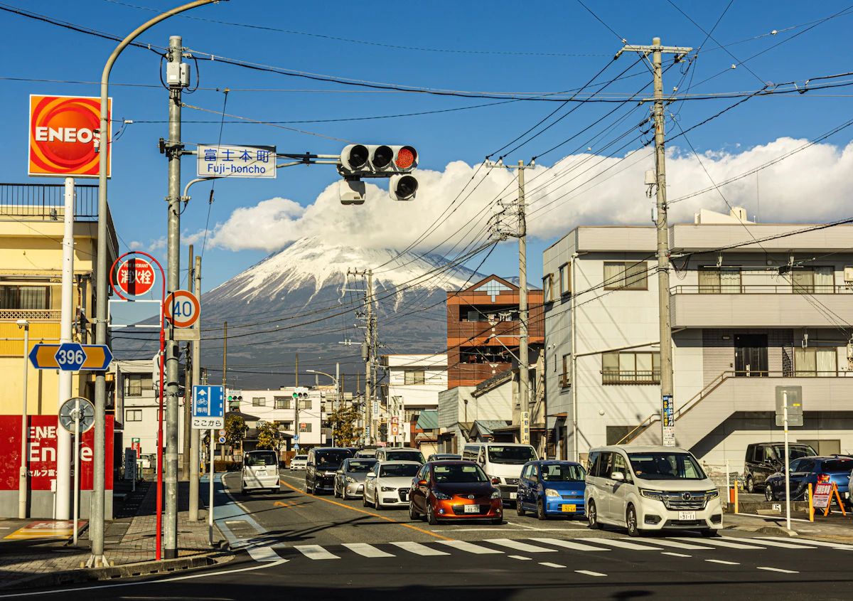 富士山与街景