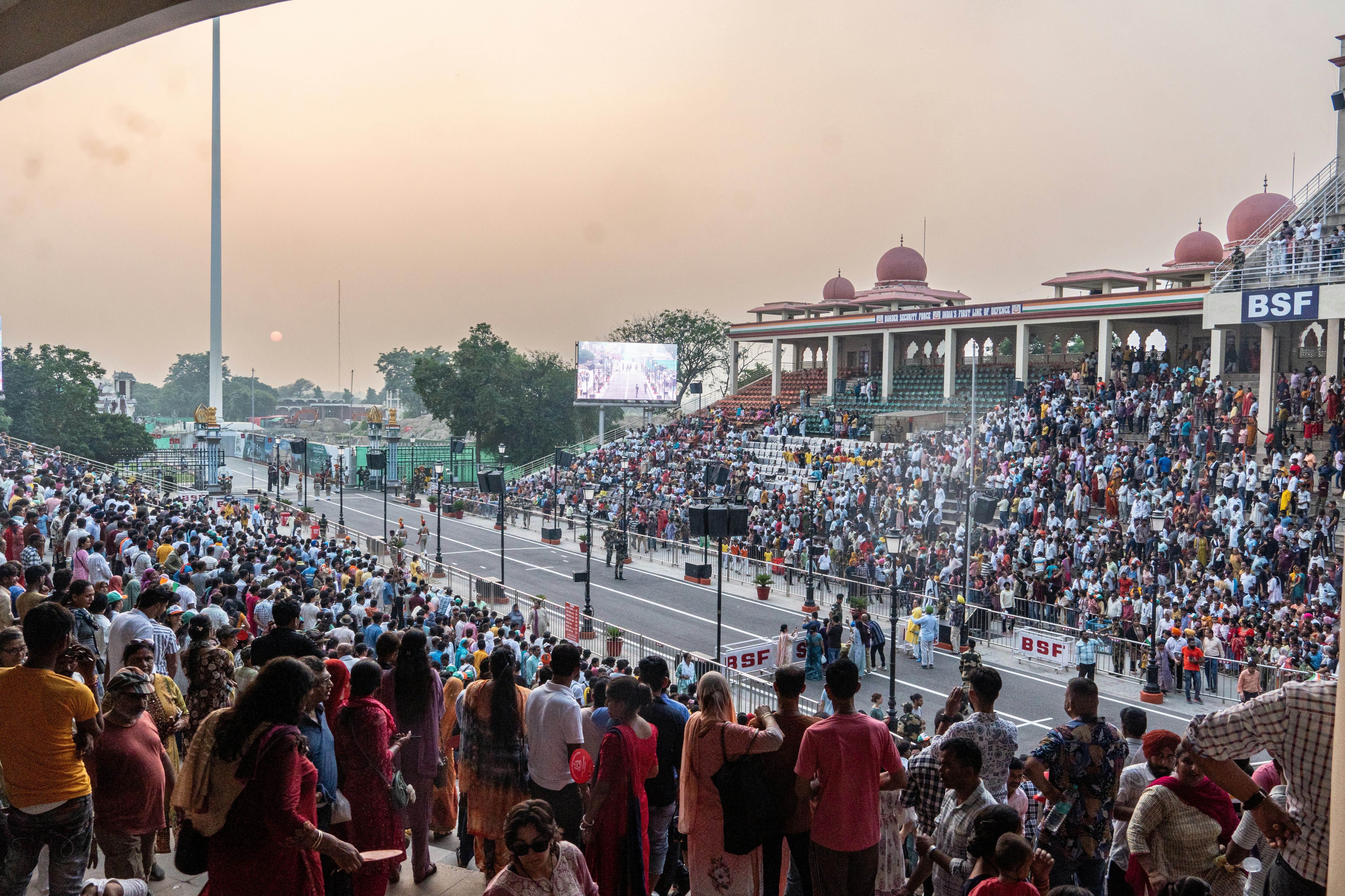 Large crowd at stadium concert