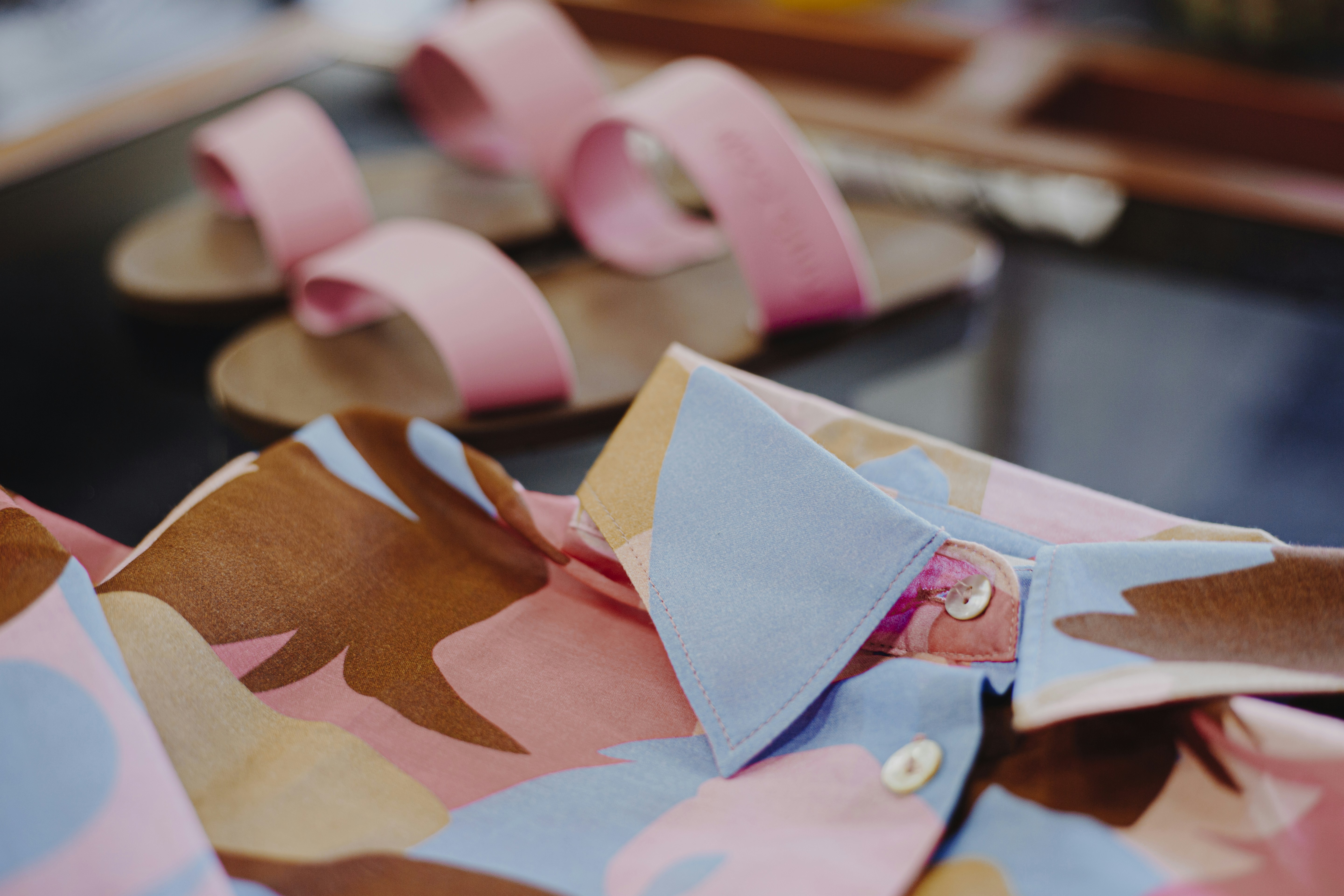 pastel shirt flat lay, wallpaper, Shirts That Flatter Shoulders: A Style Guide 3