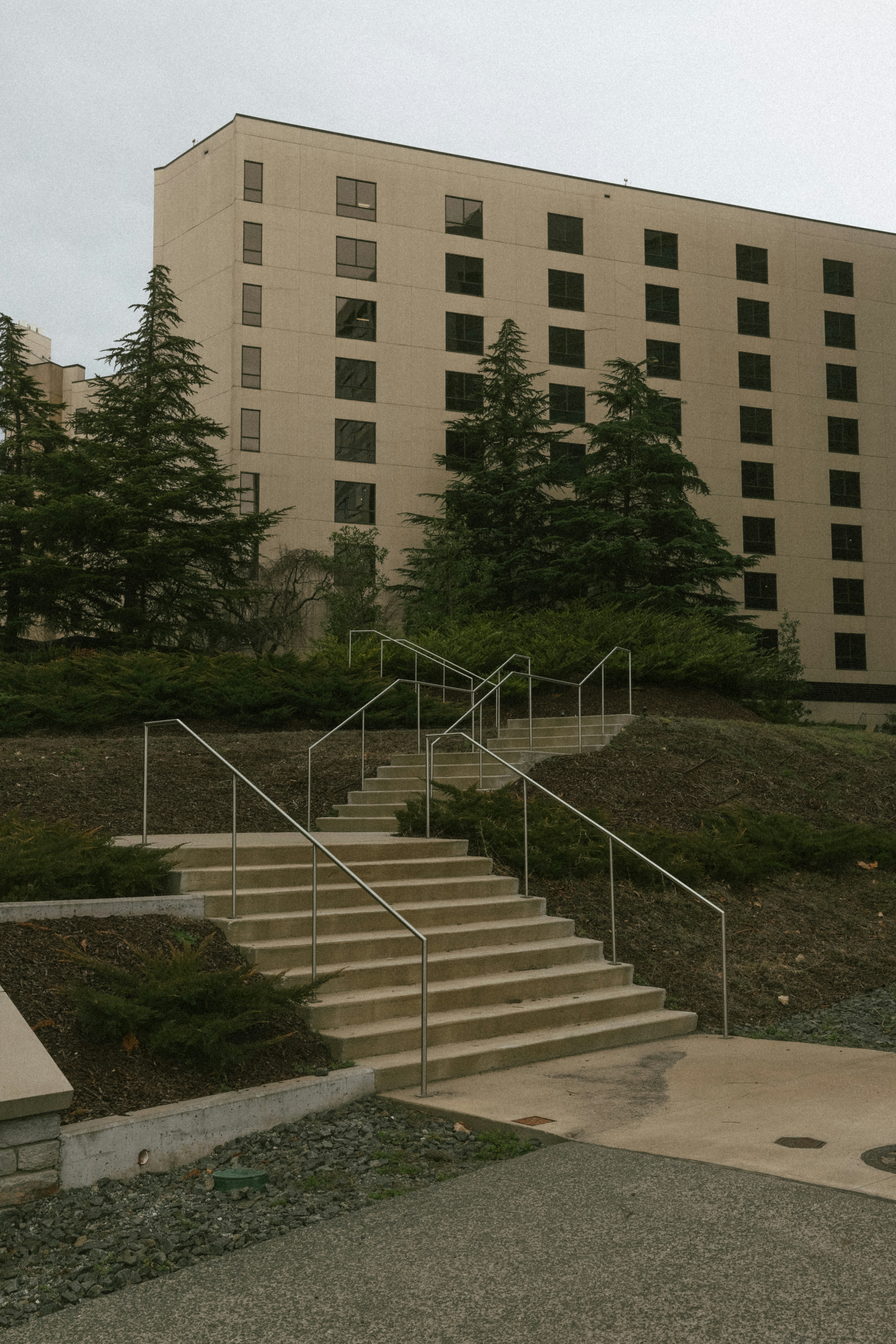 A large building with stairs leading up to it photo – Free Building ...