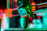 A close up of a machine with a blurry background