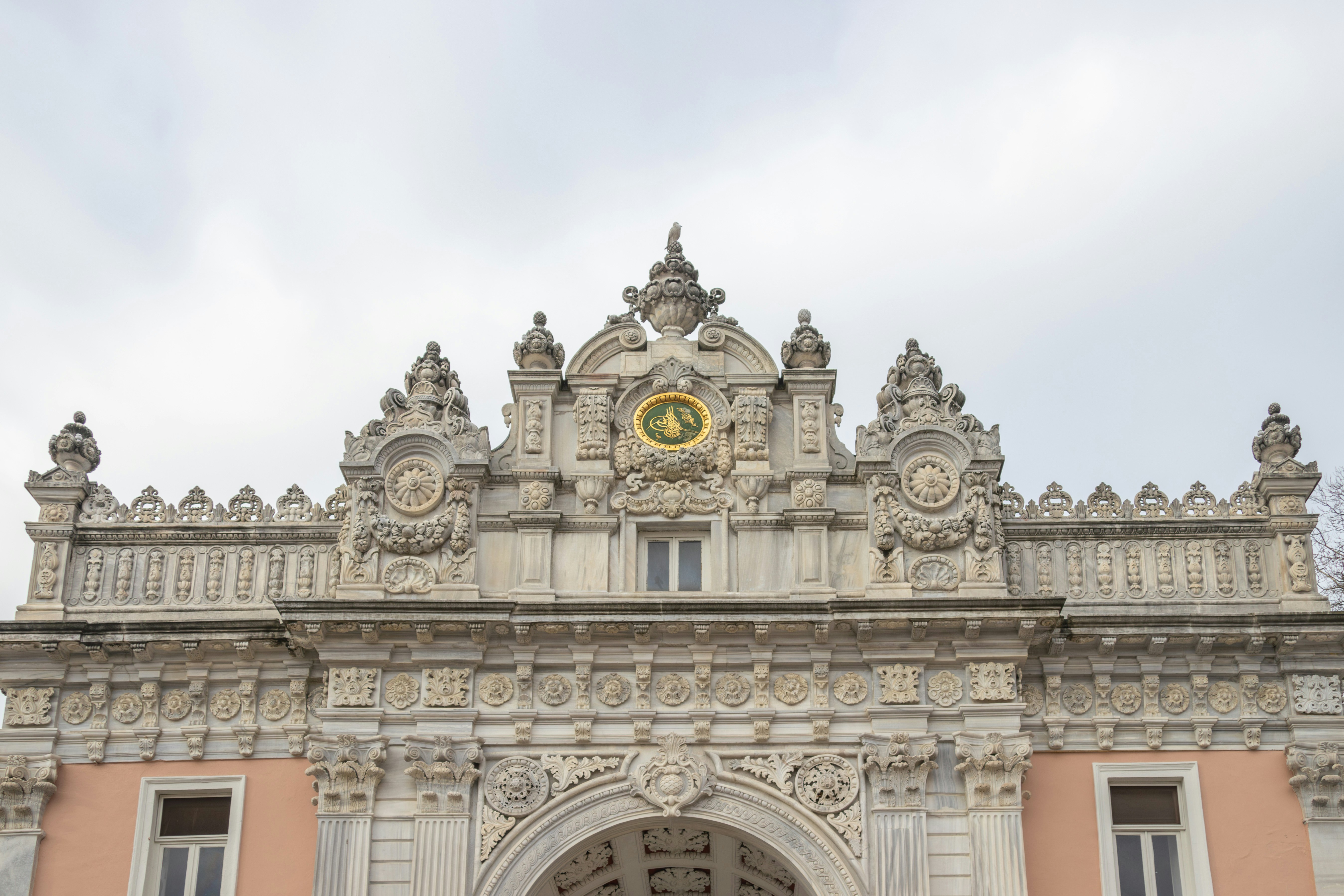 A large building with a clock on the top of it
