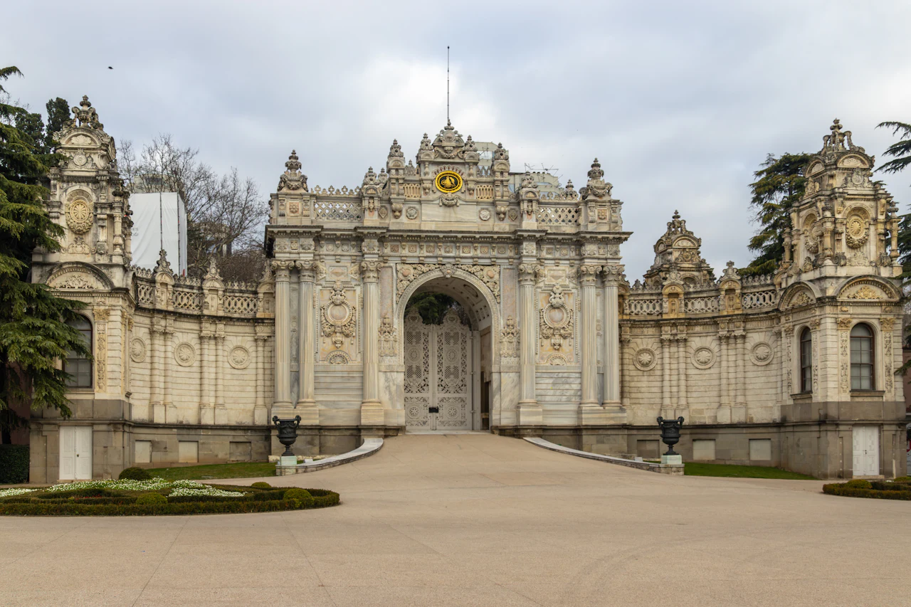 Imperial gate of Dolmabahçe Palace