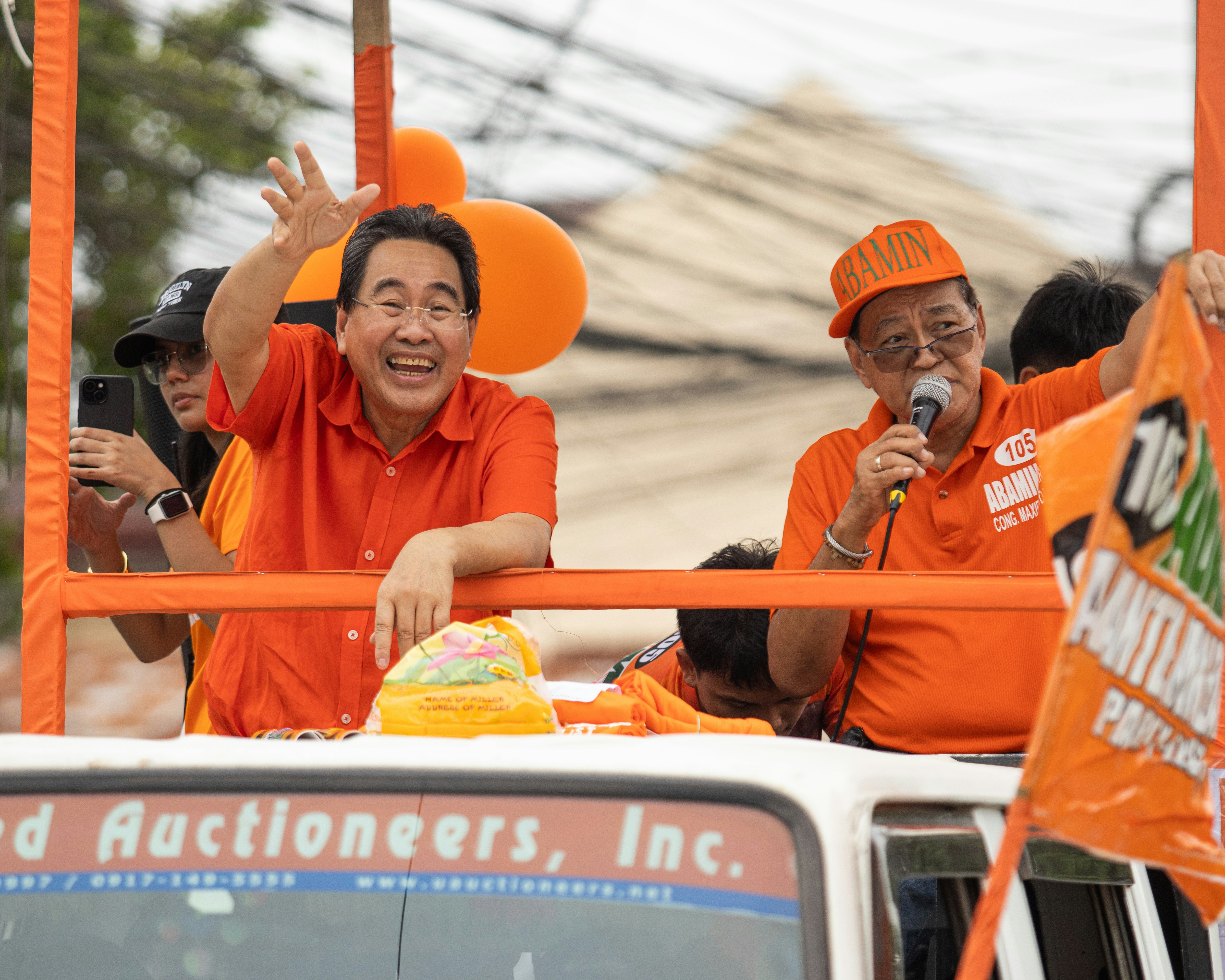 Campaign victory celebration