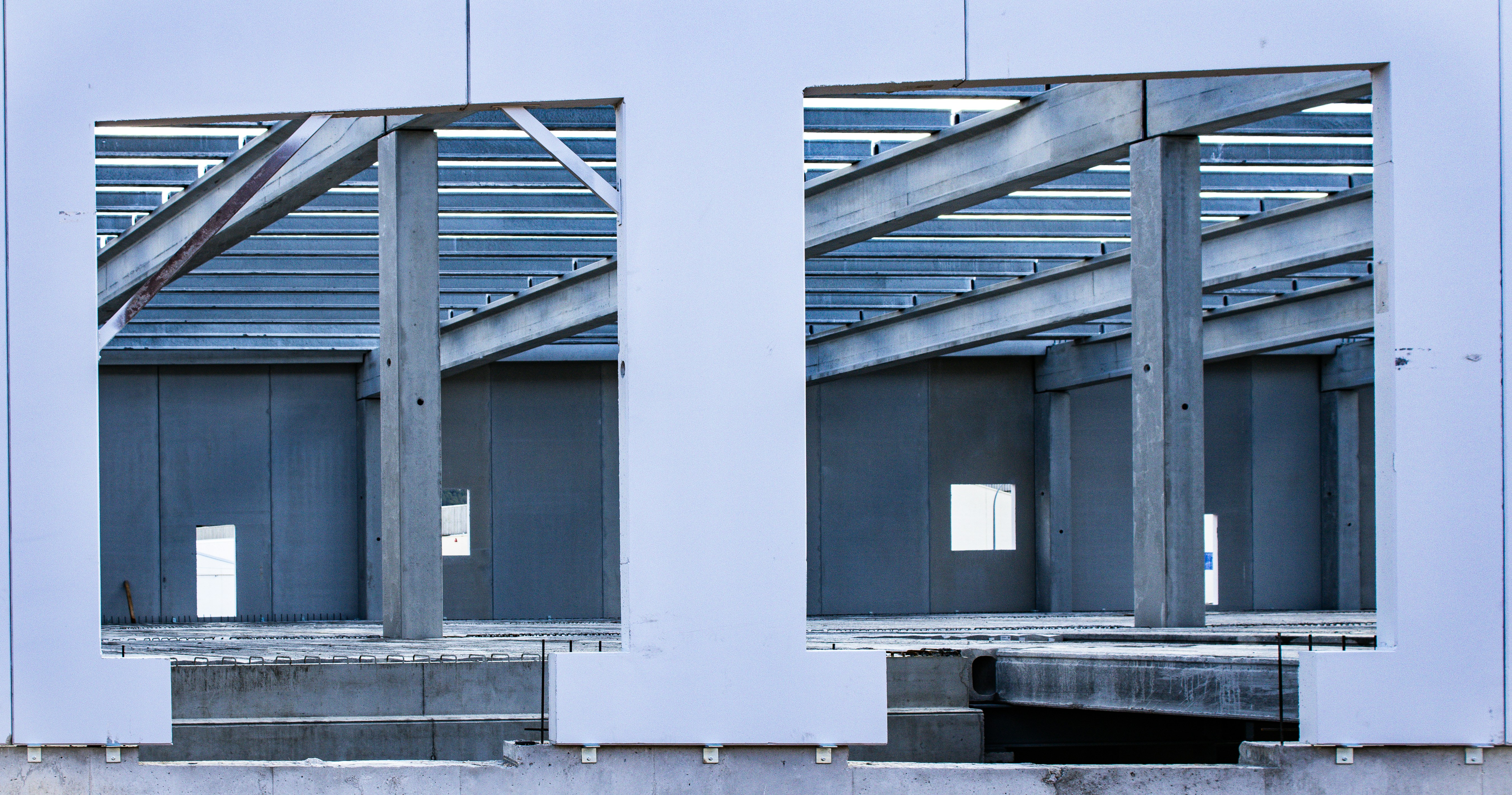 Industrial building framework