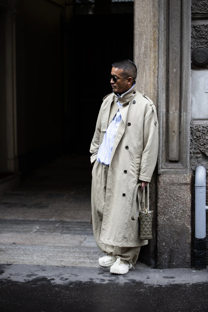 Street style fashion in Milan, Italy