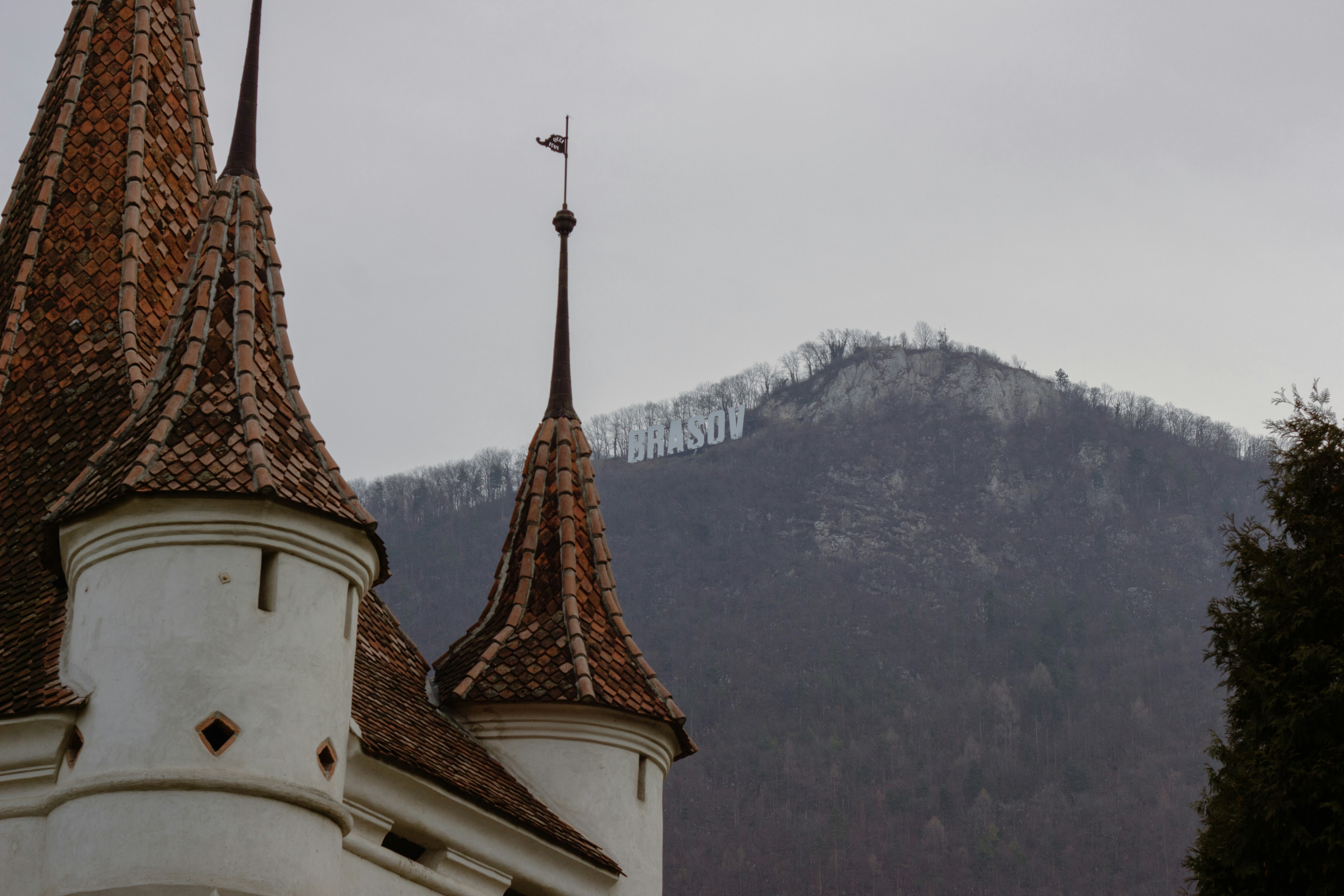 A church with a steeple and a clock tower