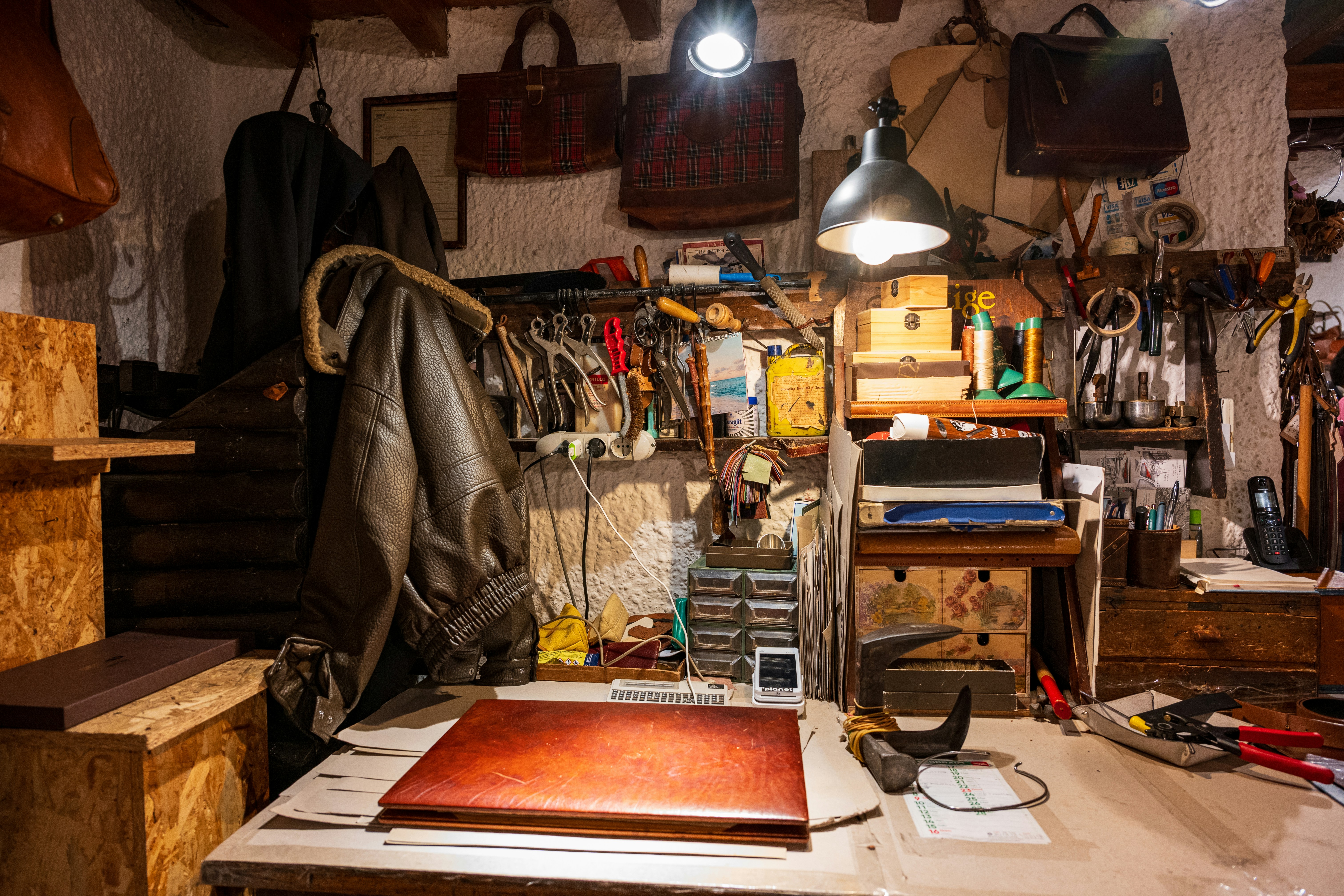 Leather workshop