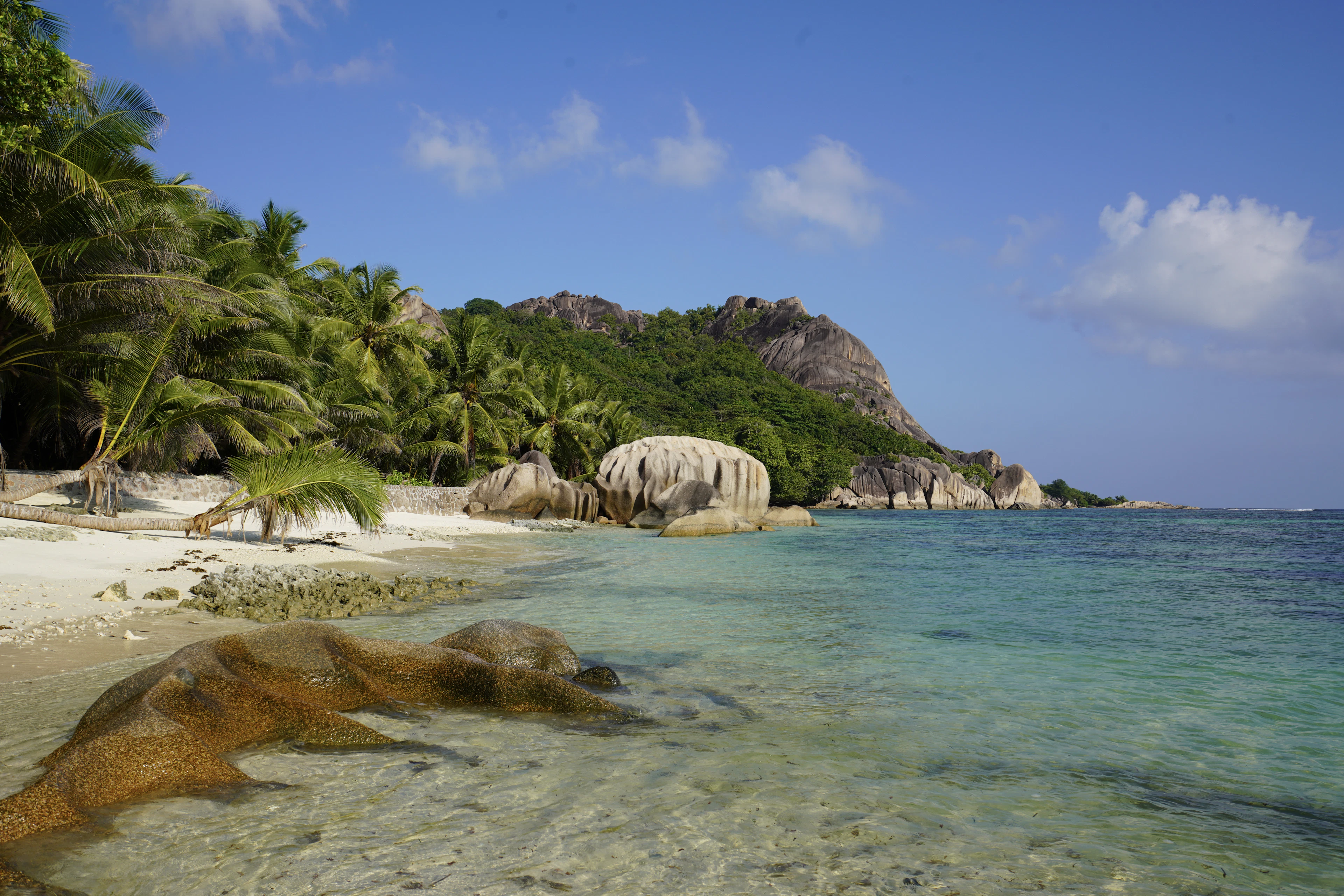 Granite boulders on a Seychelles beach, Mahé