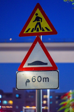 A couple of street signs sitting on top of a metal pole