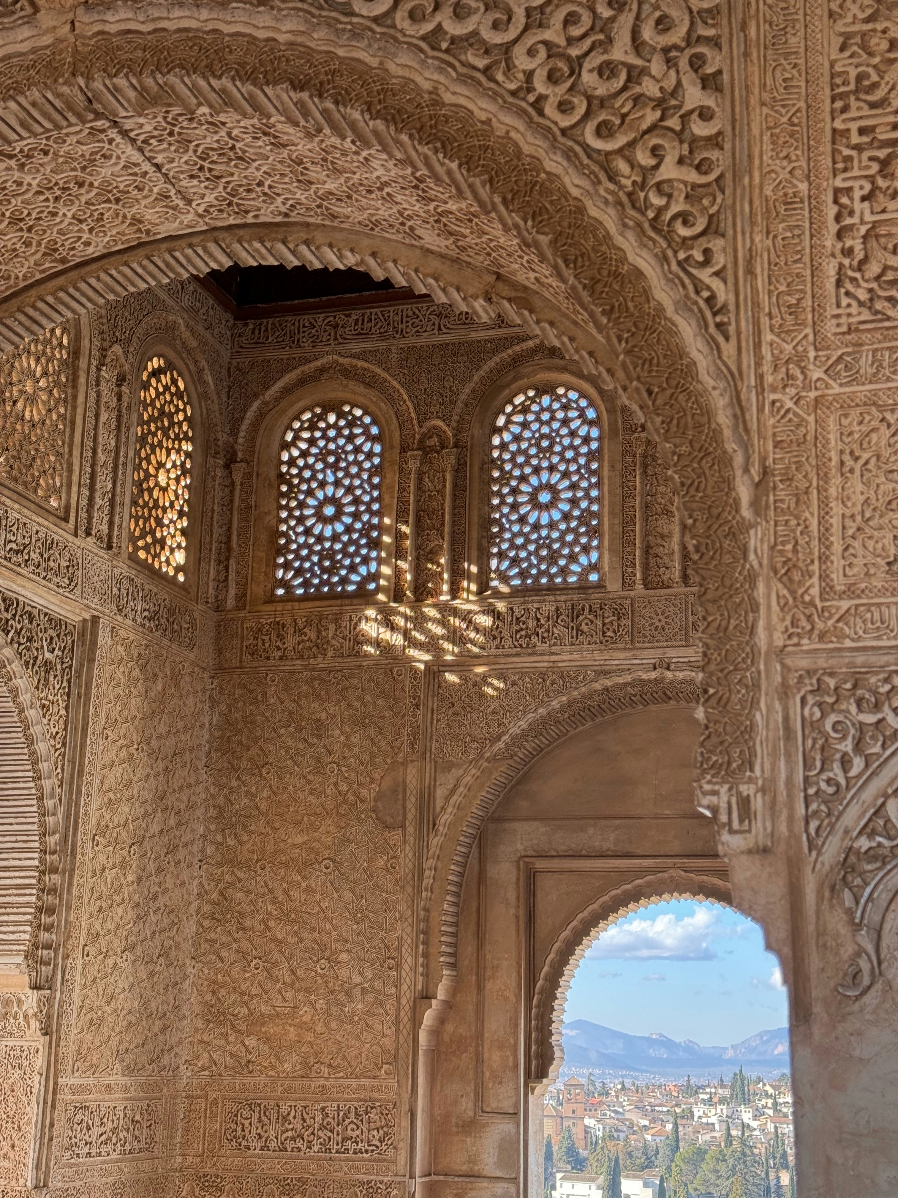 A view of the inside of a building