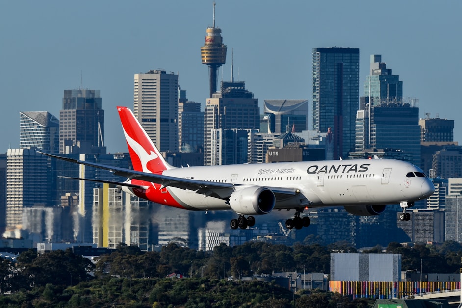 Sydney airport - long-haul flight to China departure