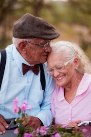 A man and a woman sitting next to each other