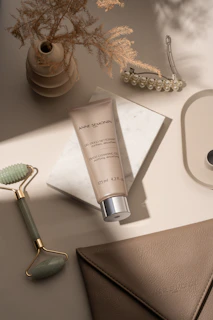 The contents of a personal care product on a table