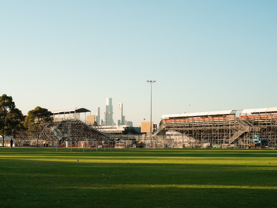 墨爾本大獎賽看台上的觀眾