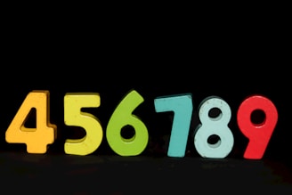 A number of numbers that are in the shape of numbers