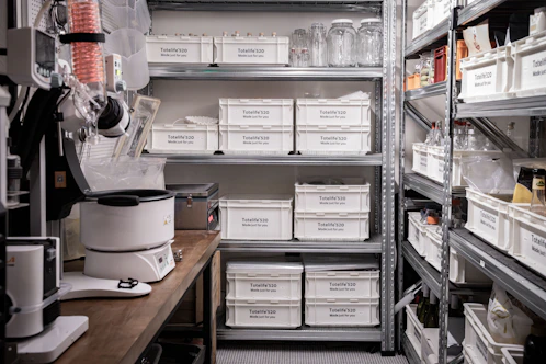 A room filled with lots of shelves filled with lots of boxes