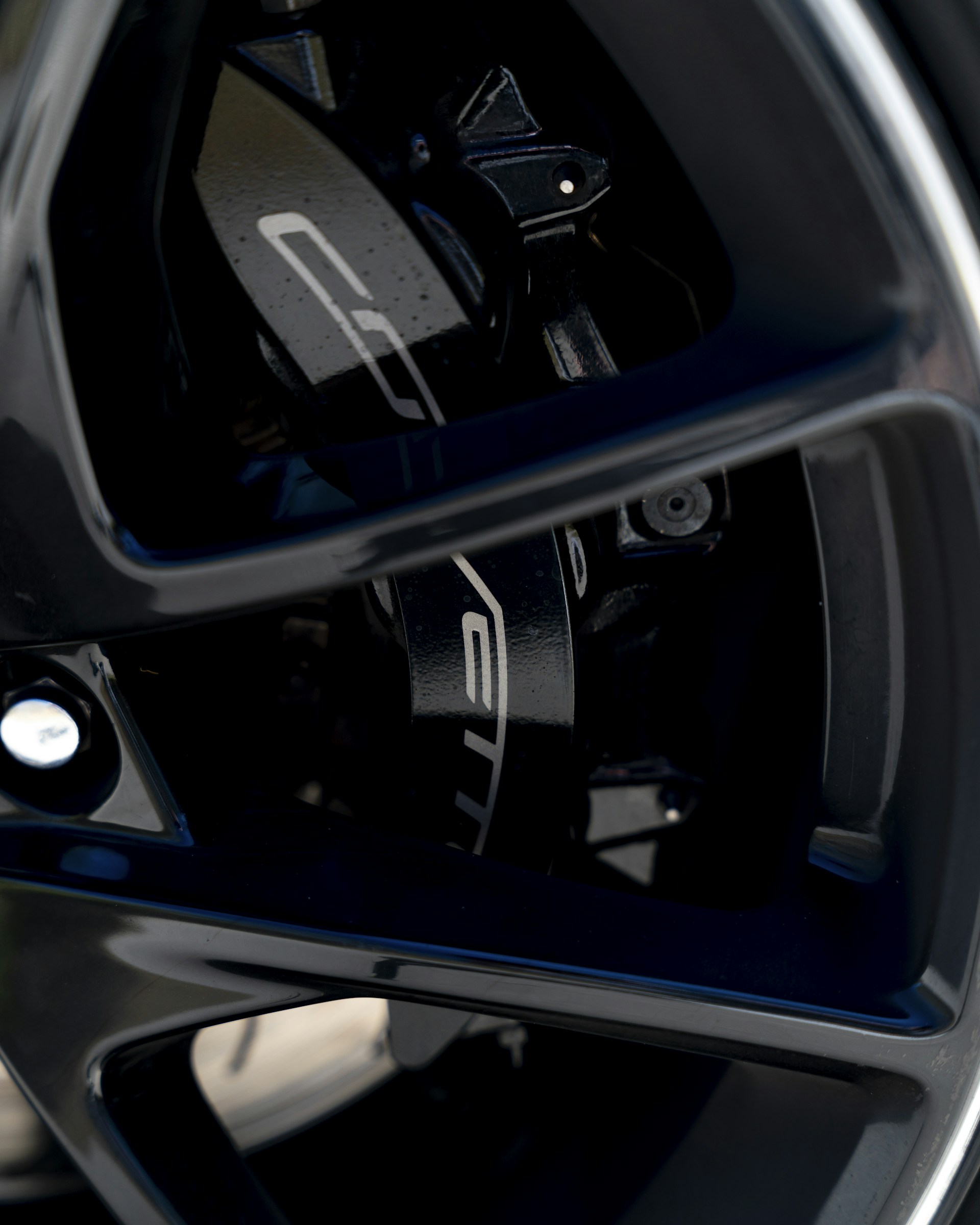 A close up of a wheel on a motorcycle