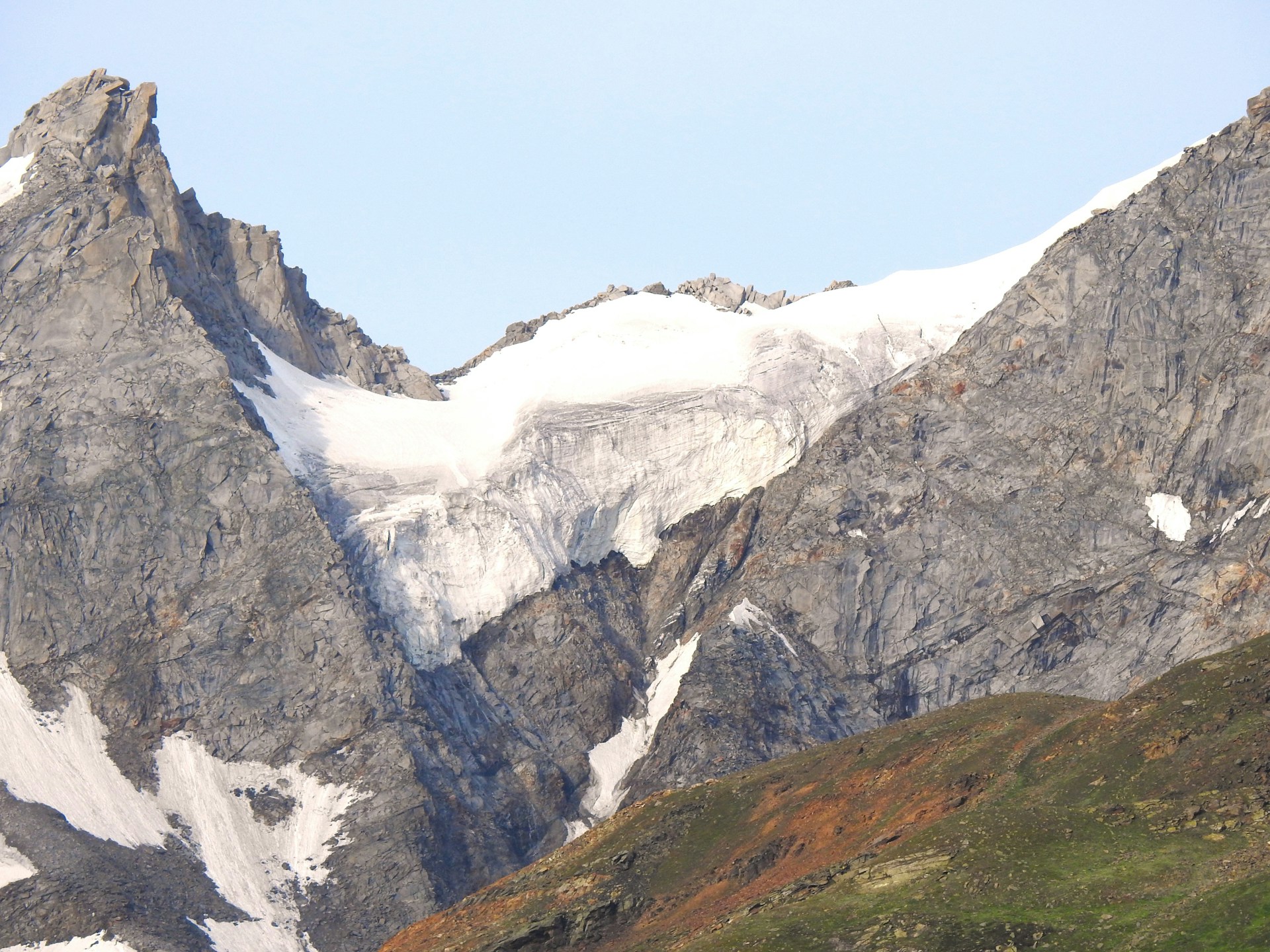 A group of mountains with snow on them