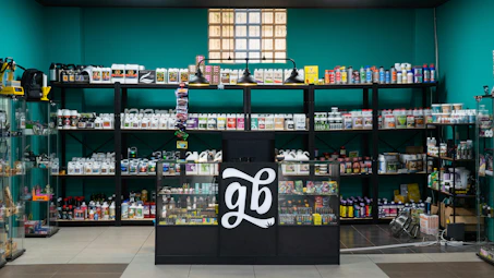 A store filled with lots of shelves filled with items