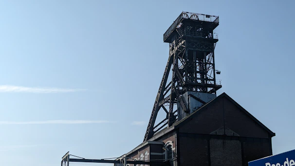 A sign that is in front of a building