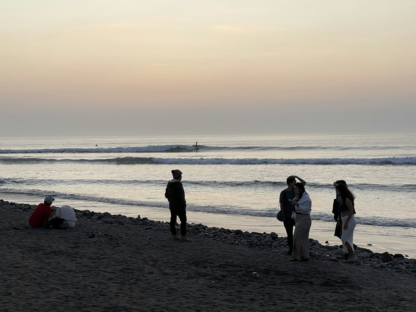 A fishing town that also surfs, both jobs at once