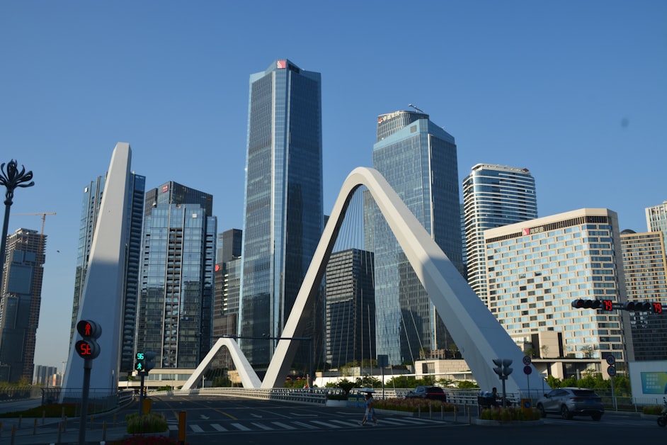 Chinese tech city skyline - modern skyscrapers in Tianfu New Area