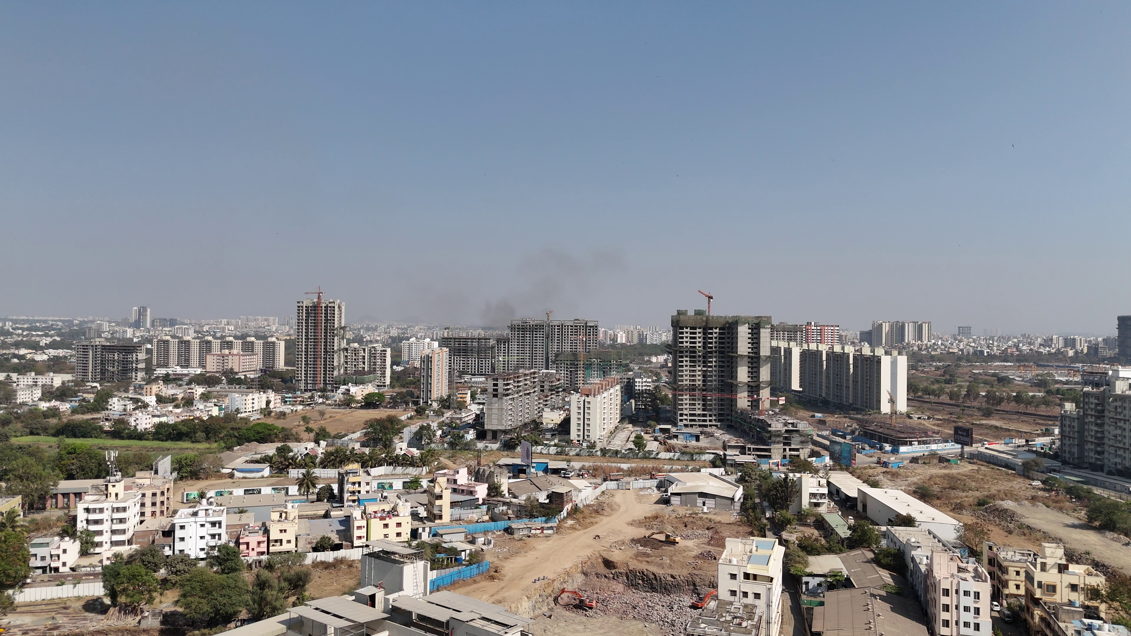 A large city with lots of tall buildings