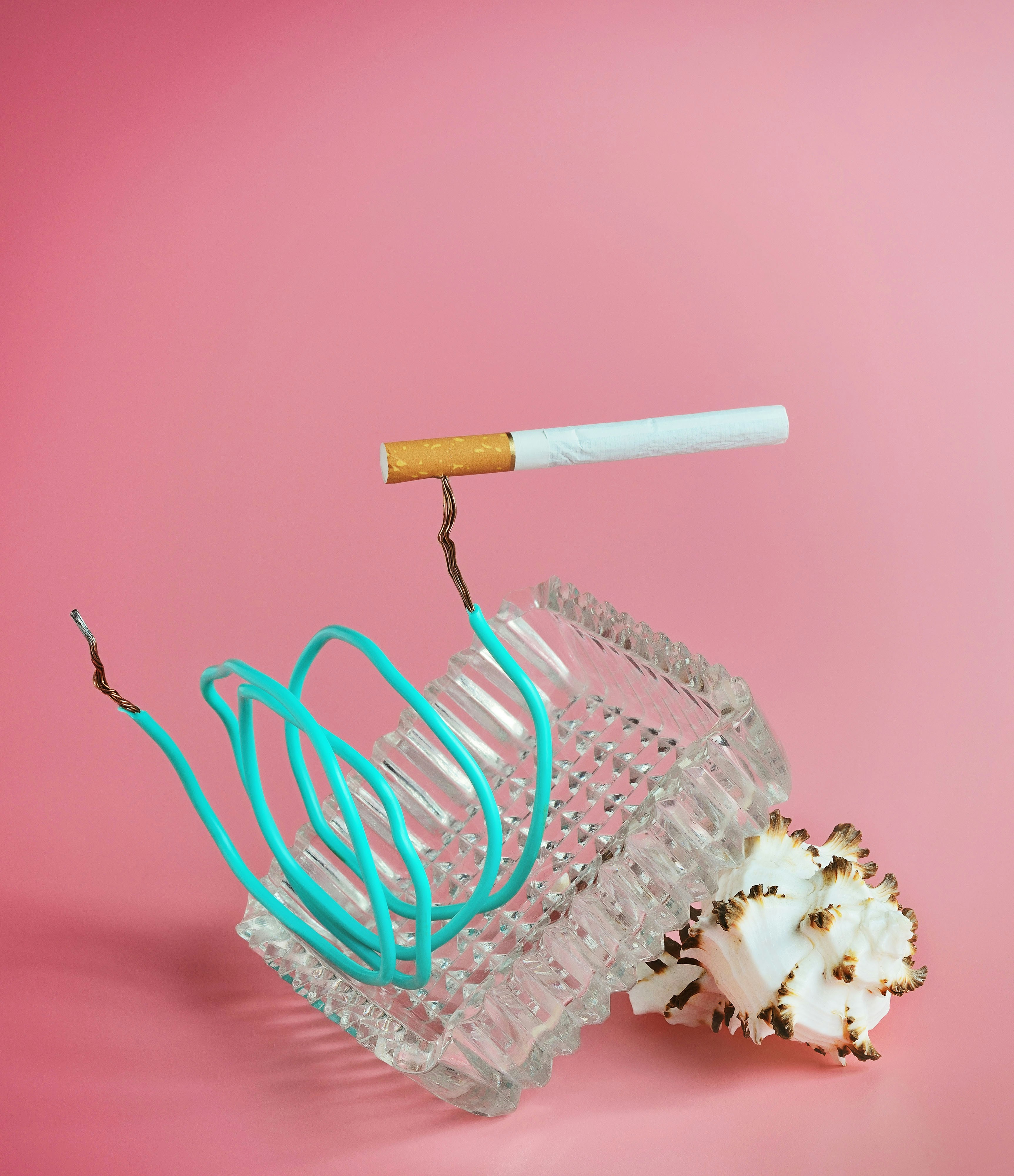 Diagram illustrating how nicotine affects brain receptors