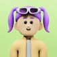 A man with a tie and sunglasses on his head