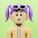 A man with a tie and sunglasses on his head