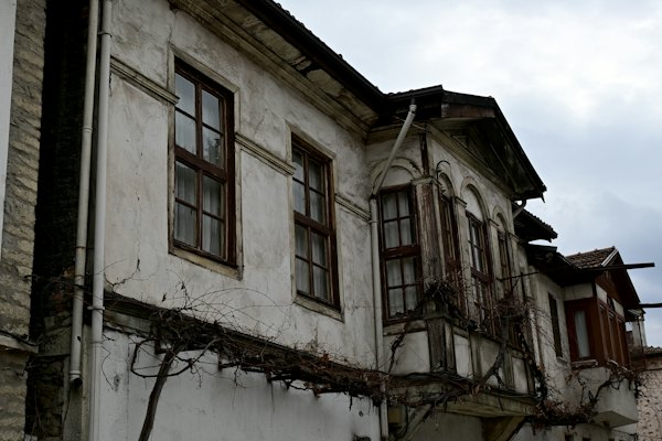 An old building with vines growing on the side of it — Safranbolu, Turkey