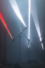 A group of lights that are on a stage